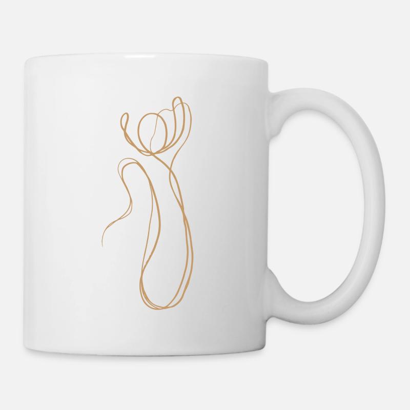 Blume - Tasse - Weiß