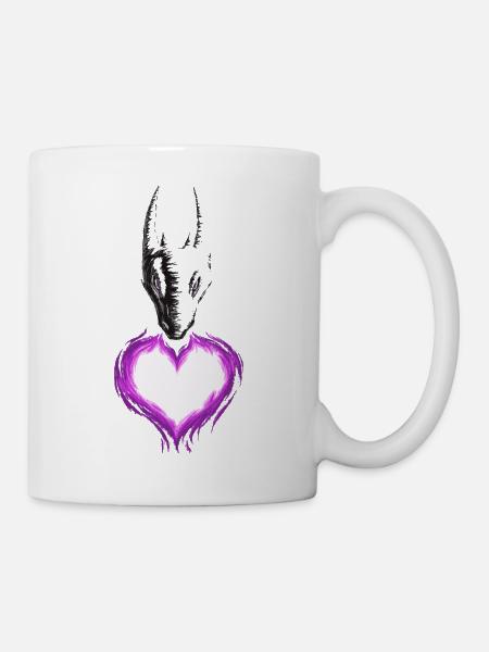 Drachenherz 1 - Tasse - Weiß