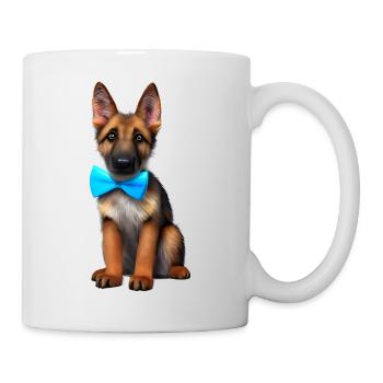 Berger Allemand Propriétaire Chien Chien Costume de chiot - Mug blanc - blanc - Droite