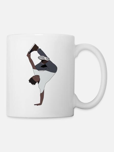 Dancing B-Boy Hip-Hop Break Dance - Mug - white