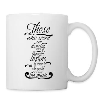 Danse Musique de danse - Mug blanc - blanc - Droite