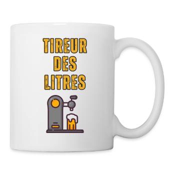 Liter Shooter. Humor birthday gift party - Mug - white - Right