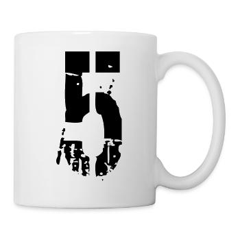5 Zahl 5 Jahre - Tasse - Weiß - Rechts