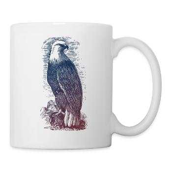 Adler - Tasse - Weiß - Rechts