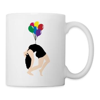Luftballon - Tasse - Weiß - Rechts