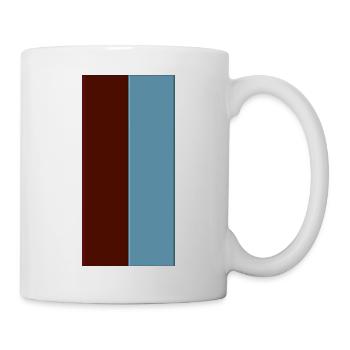 Rot Blau Farben - Tasse - Weiß - Rechts