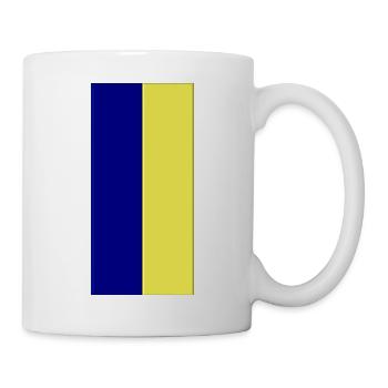 Couleurs Bleu-Jaune - Mug blanc - blanc - Droite