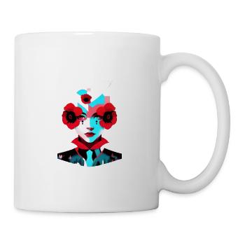 poppy girl t shirt - Mug blanc - blanc - Droite