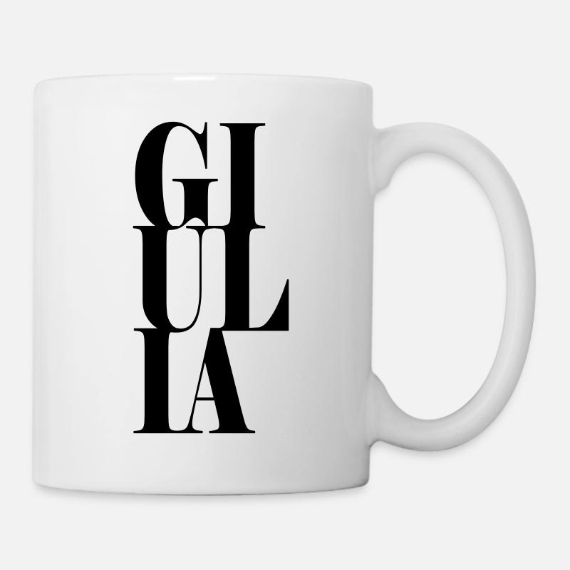 Giulia Surname First name Modern font Word Art - Mug - white