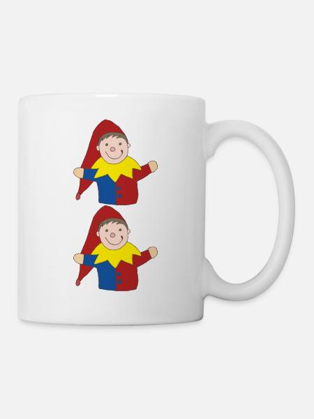 kasperl doppelt - Tasse - Weiß