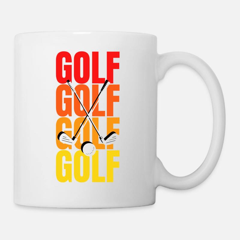 Golf Art : Vibration du club de golf - Mug blanc - blanc
