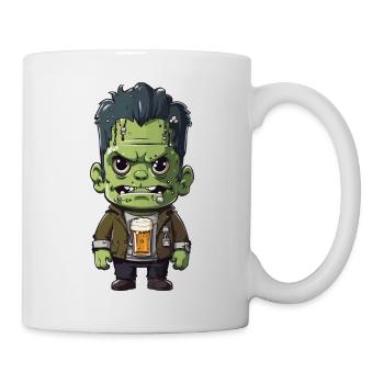 Halloween Beer Monster Funny Cartoon Design - Mug - white - Right