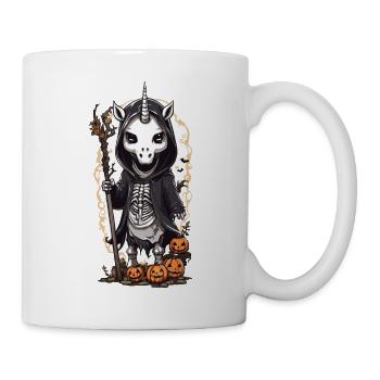 Gloomy Unicorn Skeleton Magic Gothic Design - Mug - white - Right
