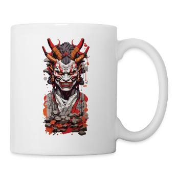 Oni Demon Japan Art Retro Design Style - Mug - white - Right