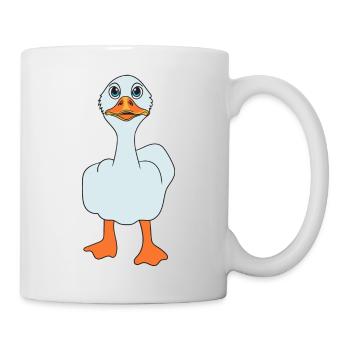 Drôle de majeur canard - Mug blanc - blanc - Droite