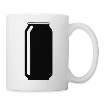 Canette de boisson - Mug blanc - blanc - Droite