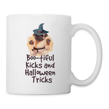 Karaté Halloween Boo-tiful Kickboxing - Mug blanc - blanc - Droite