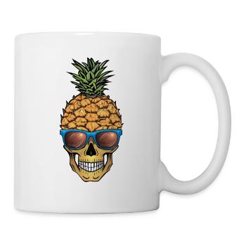 Pineapple Skull - Mug - white - Right