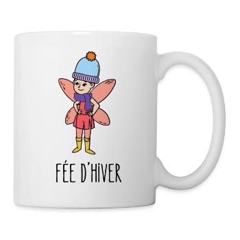 fée d'hiver - Mug blanc - blanc - Droite
