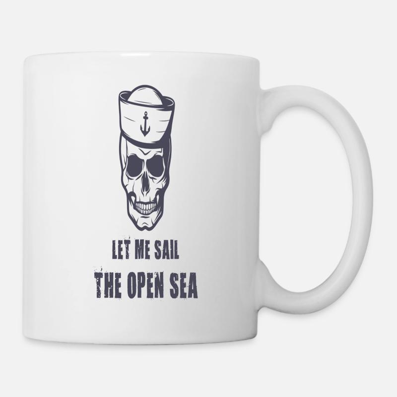 Laisse-moi naviguer en haute mer - Mug blanc - blanc