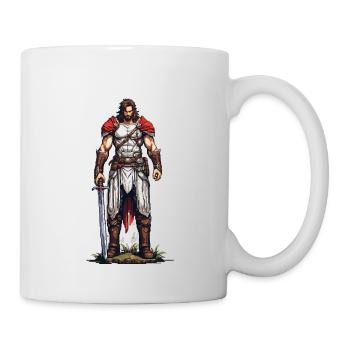 Retro Gaming Pixel Kunst Arcade Videogame Design - Tasse - Weiß - Rechts