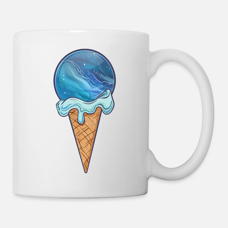 Planète de glace Neptune - Mug blanc - blanc