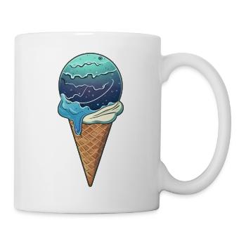 Planète de glace Uranus - Mug blanc - blanc - Droite
