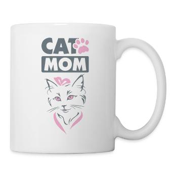 Conception de maman chat - Mug blanc - blanc - Droite