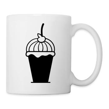 Eisbecher - Tasse - Weiß - Rechts