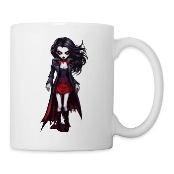 Vampir / Dracula / Blutsauger / Halloween / Mythos - Tasse - Weiß - Rechts