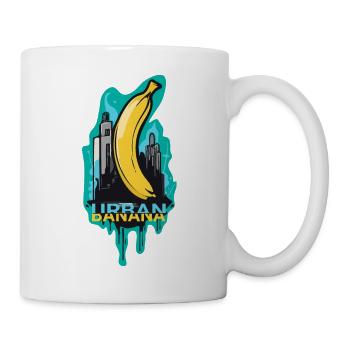 Urban Banana: Coole Banane im Großstadt-Dschungel - Tasse - Weiß - Rechts