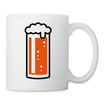 German Altbier Glass (Beer / Ale / 2C) - Mug - white - Right