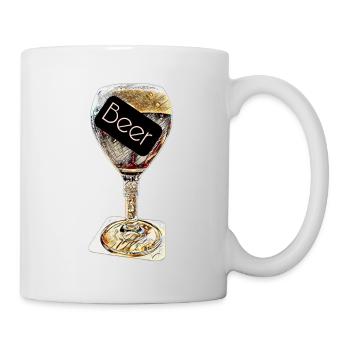 Bier geht immer - Tasse - Weiß - Rechts