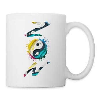 Yin Yang. Zen - Tasse - Weiß - Rechts