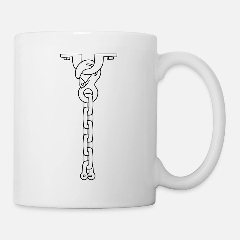 tie necklace WHITE - Mug - white