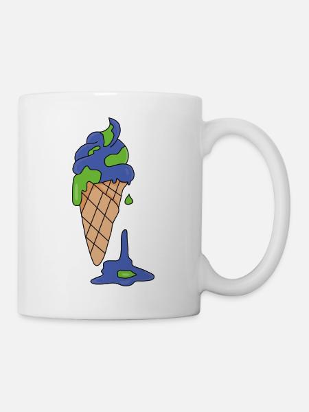 Eis Klimawandel - Tasse - Weiß