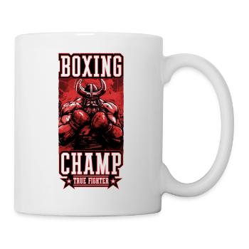 Wikinger Boxer Kämpfer Odin Boxing Champ - Tasse - Weiß - Rechts