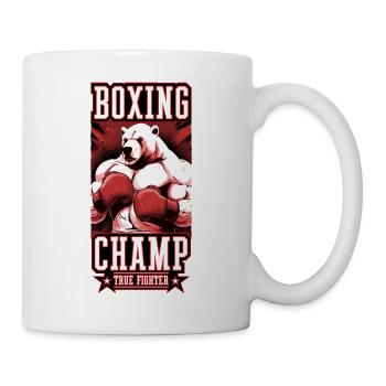 Polar Bear Boxer Fighter Polar Bear Boxing Champ - Mug - white - Right