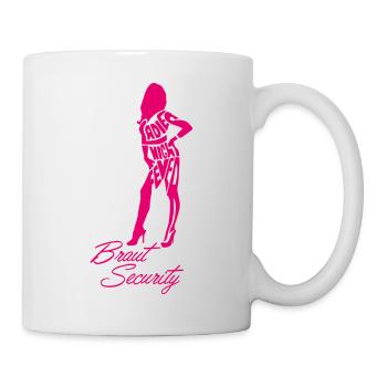 Ladies Night Fever Braut Security pink - Tasse - Weiß - Rechts