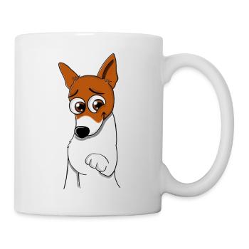 Jack Russel im Comicstyle Wolly Sheepling Gaming - Tasse - Weiß - Rechts