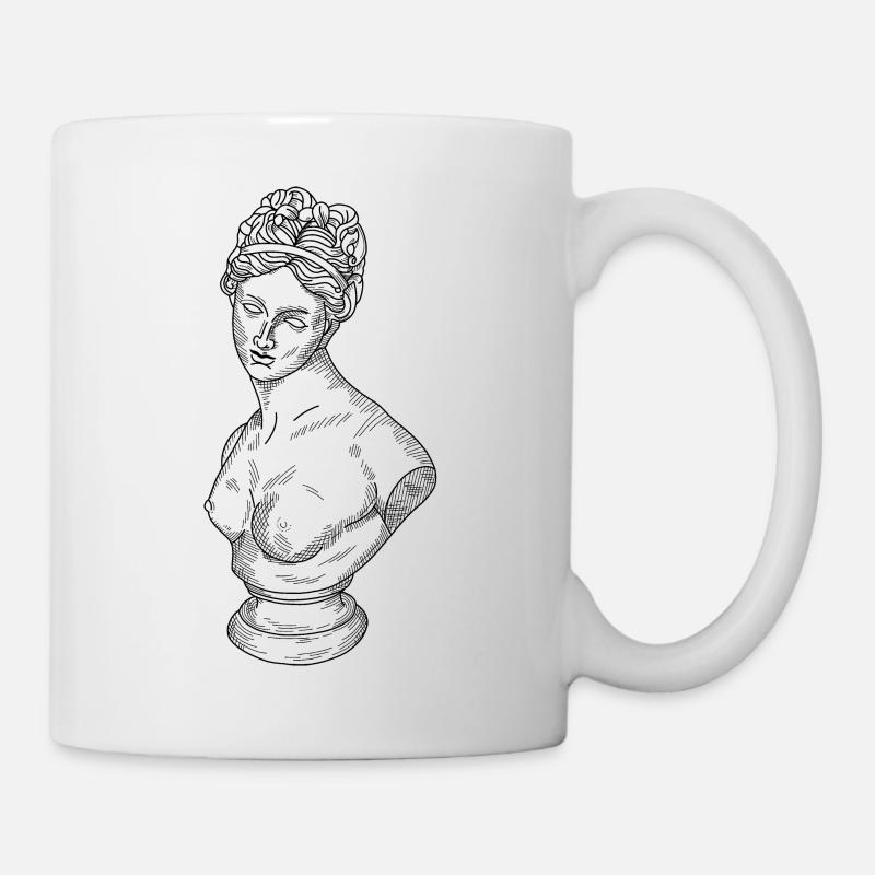 Buste - Mug blanc - blanc