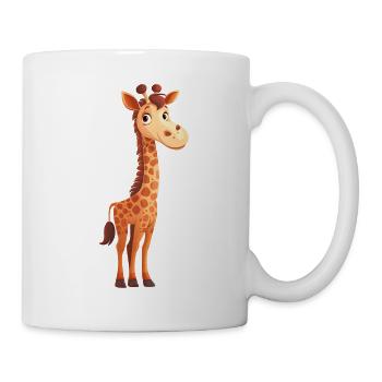 Drôle de girafe - Mug blanc - blanc - Droite