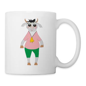Ziege - Tasse - Weiß - Rechts