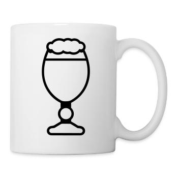 Bier - Tasse - Weiß - Rechts