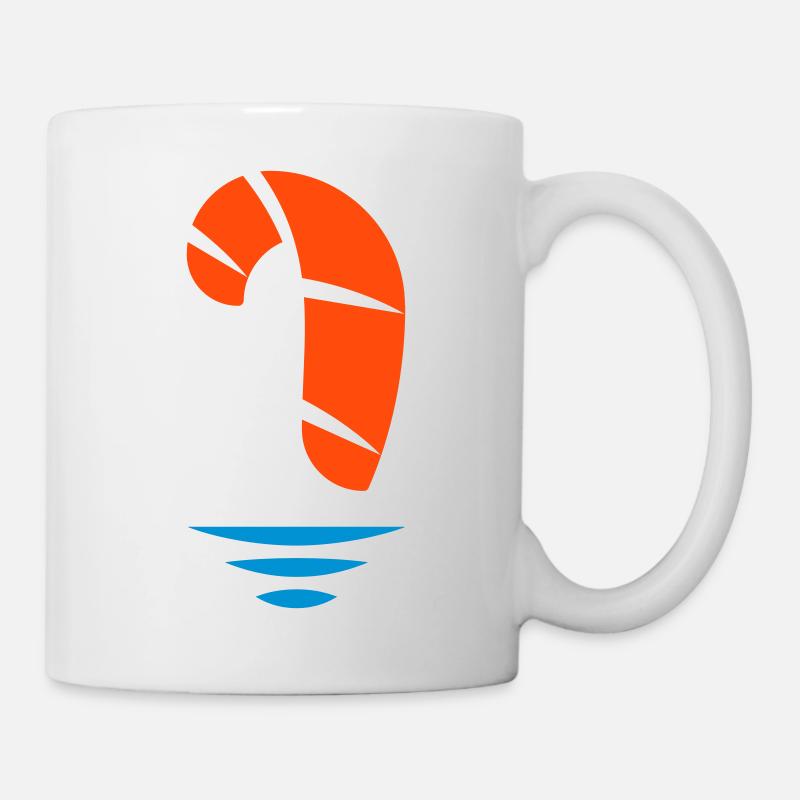 kitesurfer logo - Tasse - Weiß