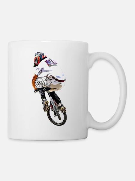 BMX - Tasse - Weiß