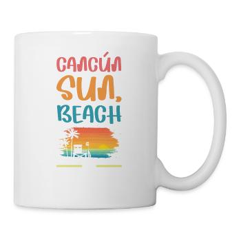 Ambiance de vacances à Cancún - Mug blanc - blanc - Droite