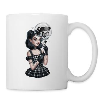 Summer Goth für Gothik Fans - Tasse - Weiß - Rechts