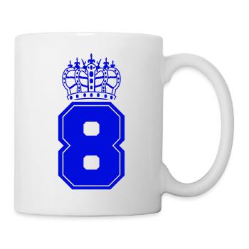 8 Couronne - Mug blanc - blanc - Droite