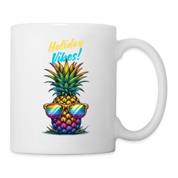 Pineapple Holiday Vibes Holiday Sunglasses Summer - Mug - white - Right